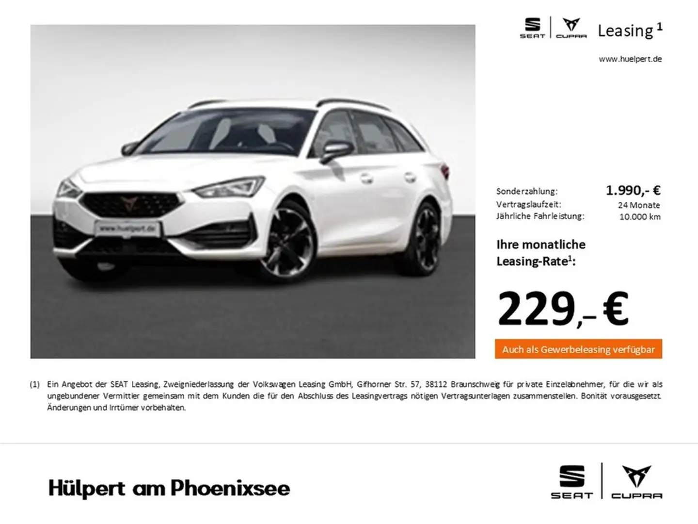 CUPRA Leon ST 1.4 HYBRID VZ CAM ACC LM19 E-KLAPPE NAVI Weiß - 1