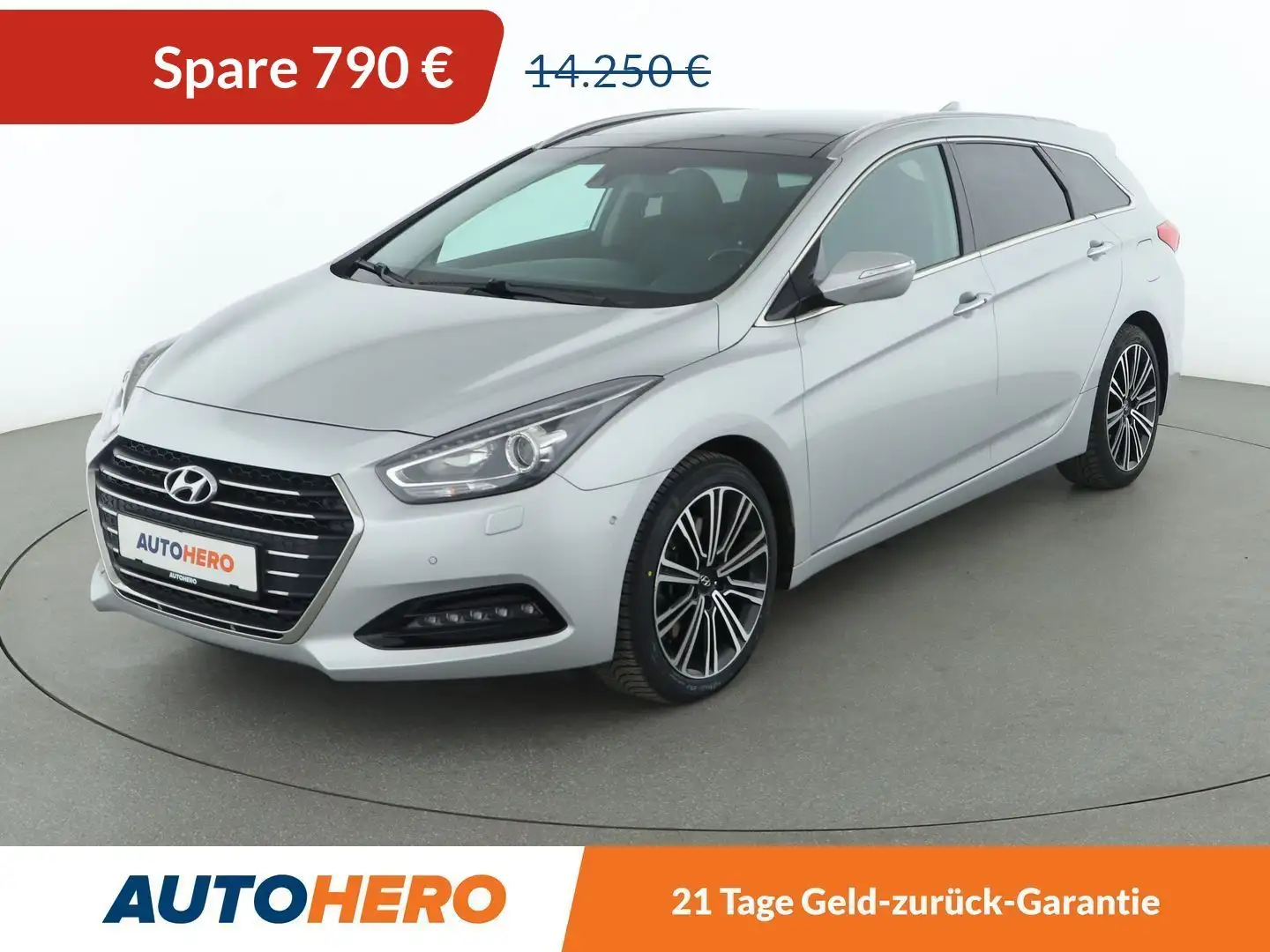 Hyundai i40 1.7 CRDi Premium Blue*NAVI*XENON*TEMPO*CAM*PDC*SHZ Срібний - 1