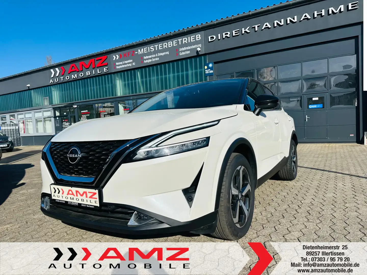 Nissan Qashqai 1.3 AT N-Connecta Navi SHZ 360° Tech PDC Bianco - 1