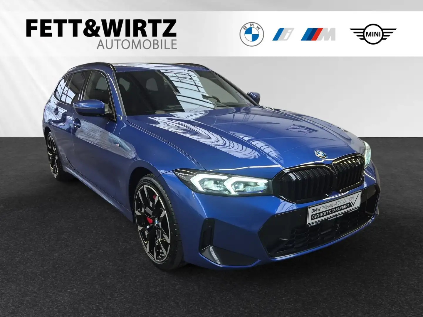 BMW 330 e Touring Lr. 423,- br. o.Anz. 27Mon/5`Km p.A. Blau - 1