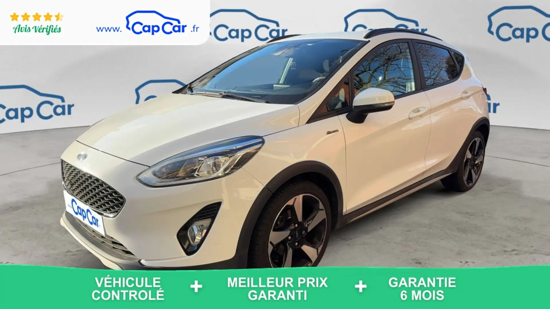 Ford Fiesta 1.0 Ecoboost 100 Active Blanc - 1