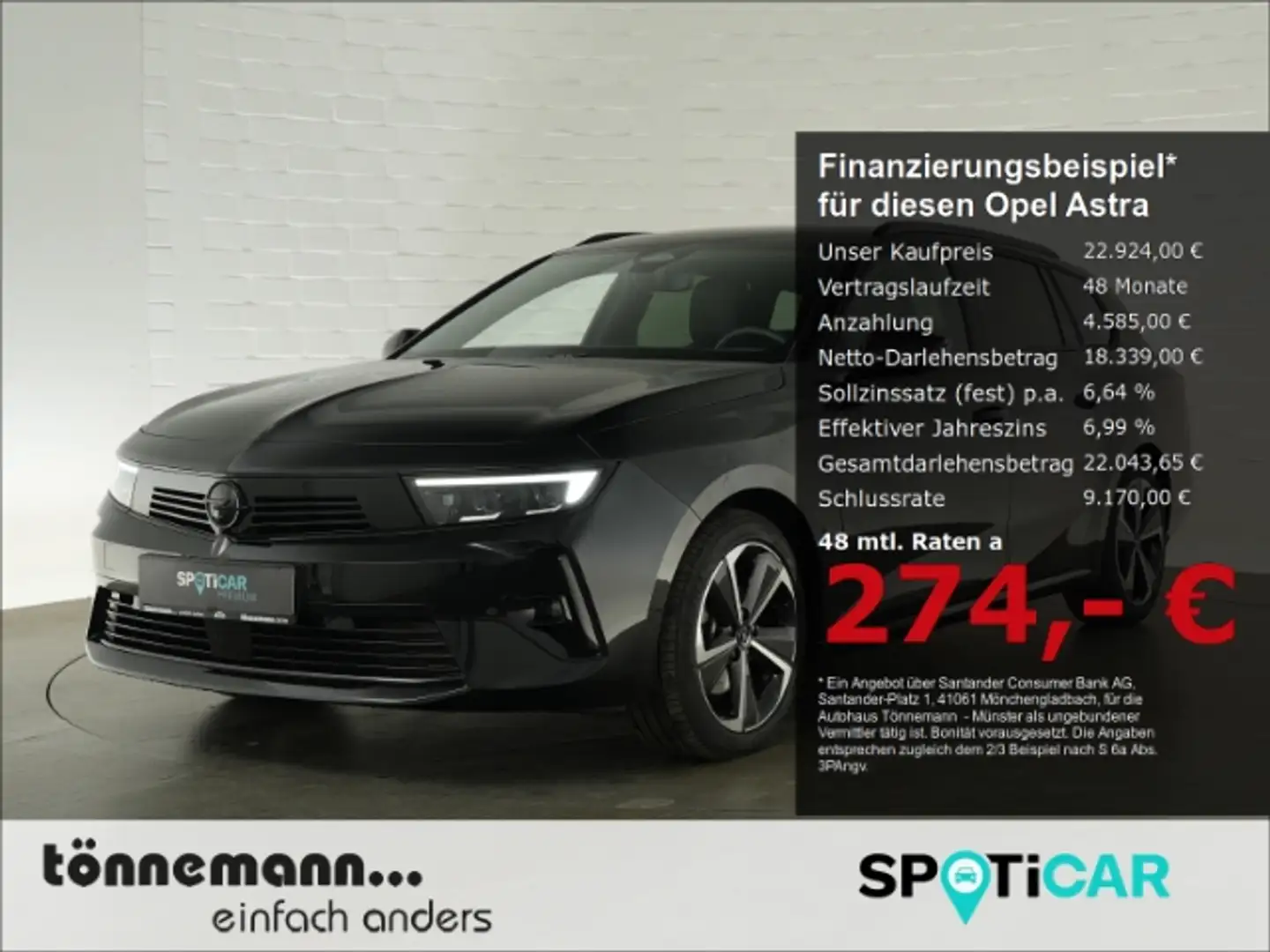 Opel Astra L ST GS+AHK+NAVI+LED+360 GRAD KAMERA+SITZ-/LENKRAD Noir - 1