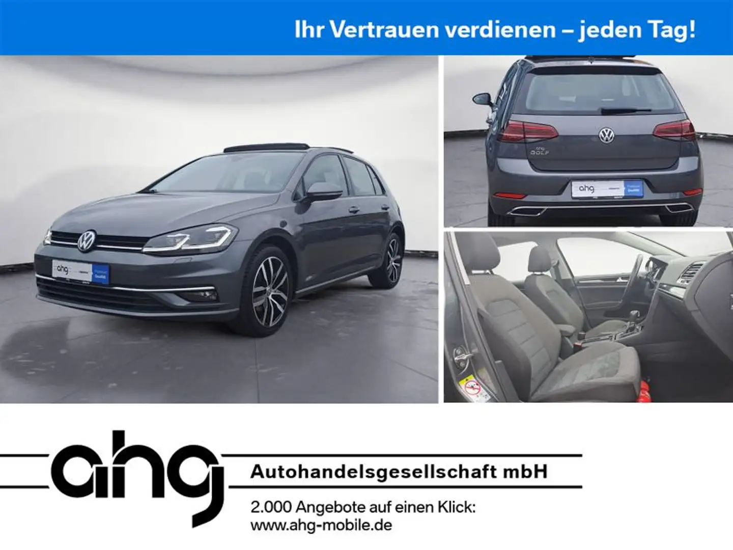 Volkswagen Golf 2.0 TDI SCR DSG Highline Servotronic Panora Grau - 1