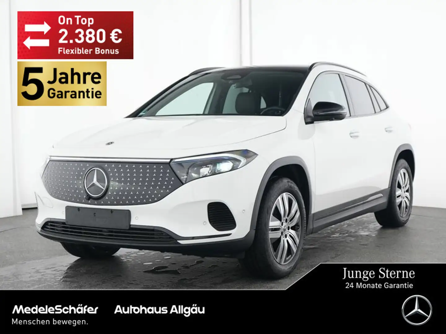 Mercedes-Benz EQA 300 EQA 300 4M Advanced+ Night 18" AHK Pano 360 NP63 Weiß - 1