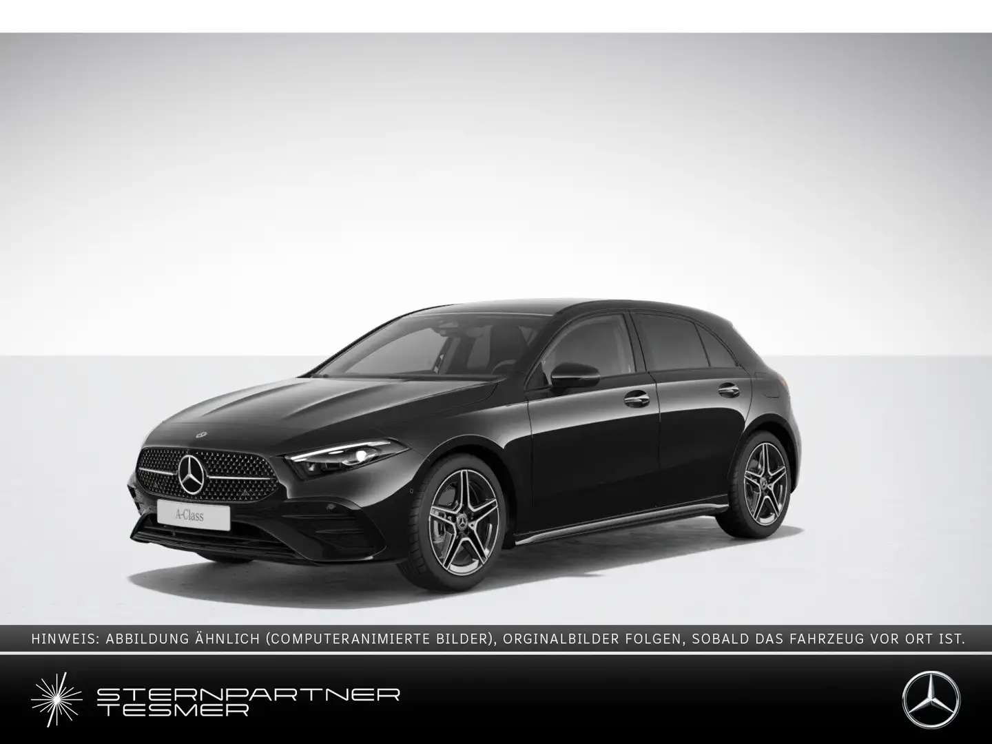 Mercedes-Benz A 200 AMG+MBUX+DISTR+MBEAM+NIGHT+AMBIENTE+AHK Schwarz - 1