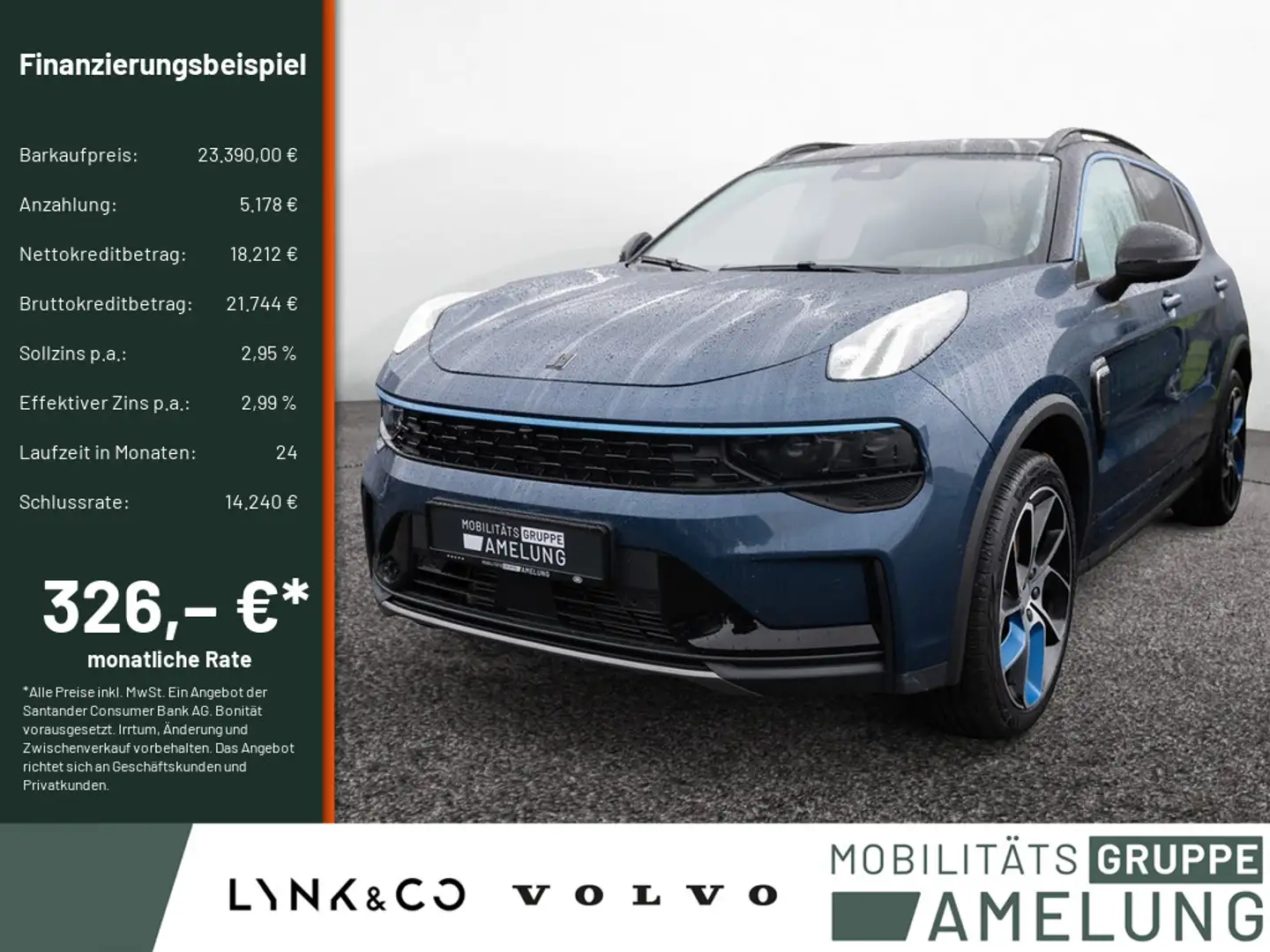 Lynk & Co 01 1.5 PHEV LED KEYLESS NAVI MEMORY ACC PANO Bleu - 1