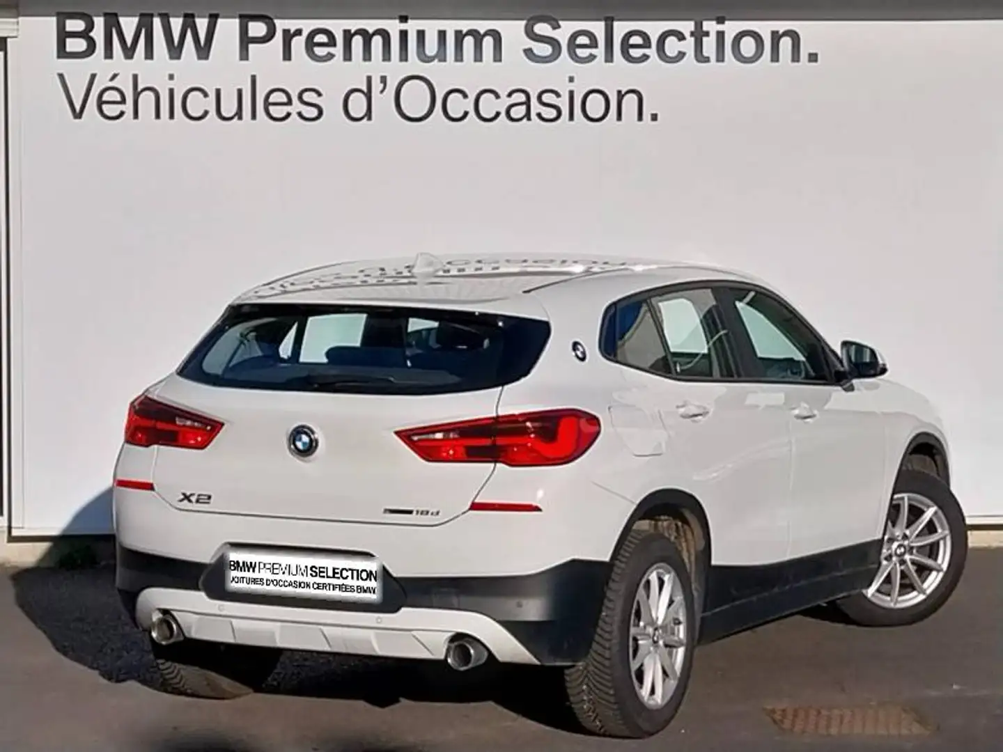 BMW X2 sDrive18dA 150ch Lounge Euro6d-T 118g Blanc - 2