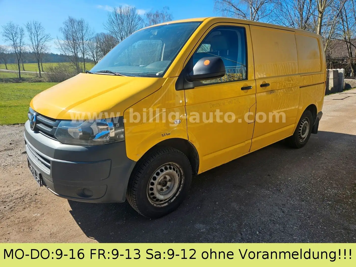 Volkswagen T5 Transporter 2.0TDI EU5*2xSchiebetüre*1.Hand* Yellow - 2