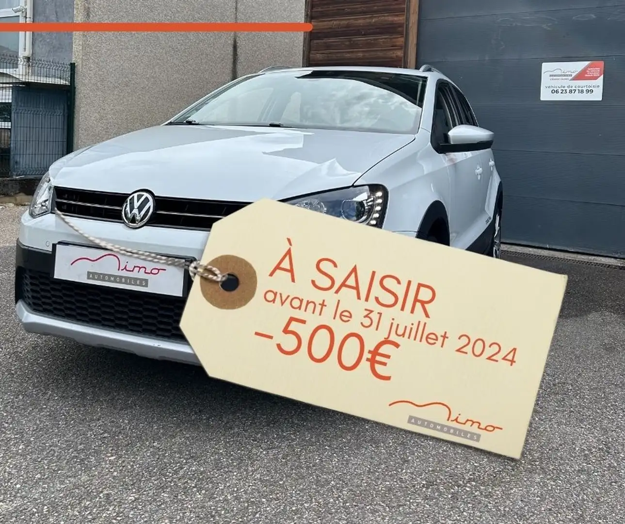 Volkswagen Polo Cross 1.2 TSI  GARANTIE 12 MOIS BAISSE TARIFAIRE A Blanc - 1