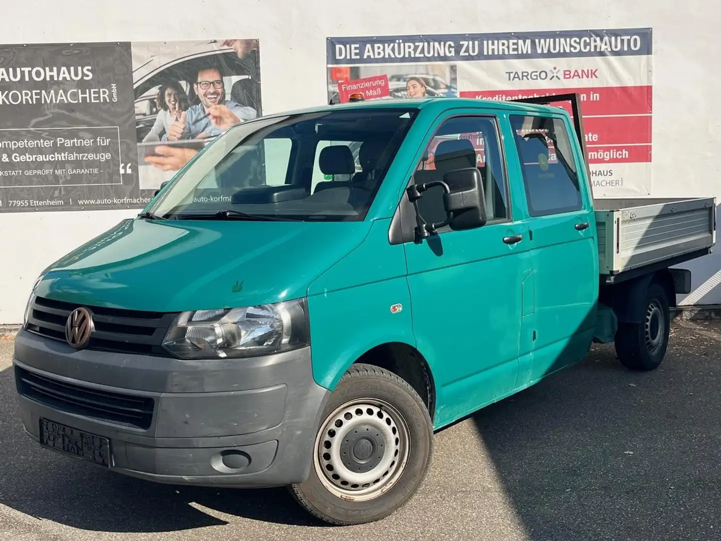 Volkswagen T5 Transporter 2.0 BENZIN DOKA 5-SITZER PRITSCHE Grün - 1