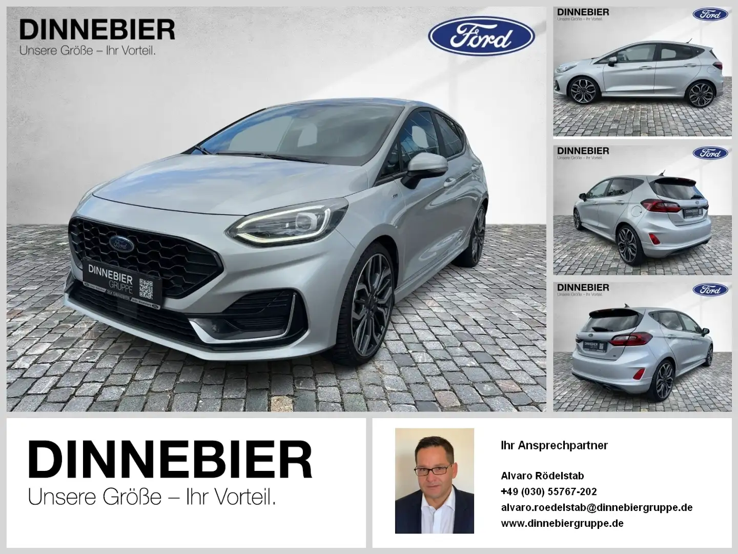 Ford Fiesta ST-LINE*VIGNALE*AUTOMATIK*LED*KAMERA CAM LED PDC Zilver - 1