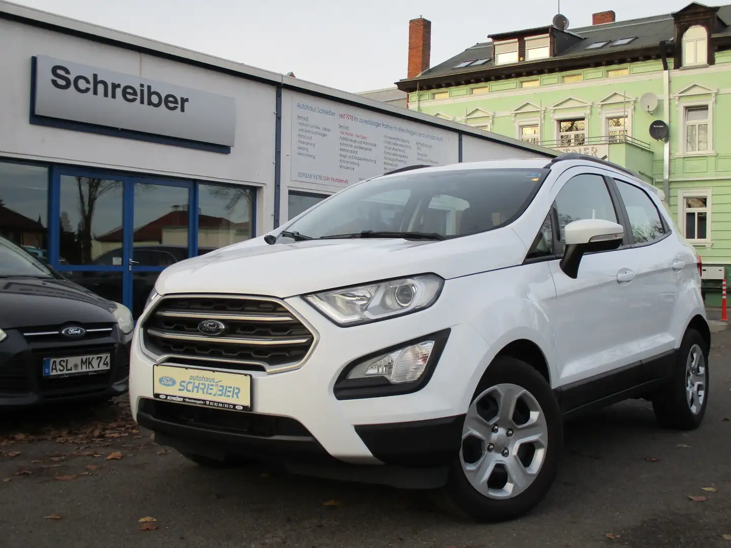 Ford EcoSport Cool & Connect 1.0, Navi, Winterpaket, SKR+WKR Weiß - 1