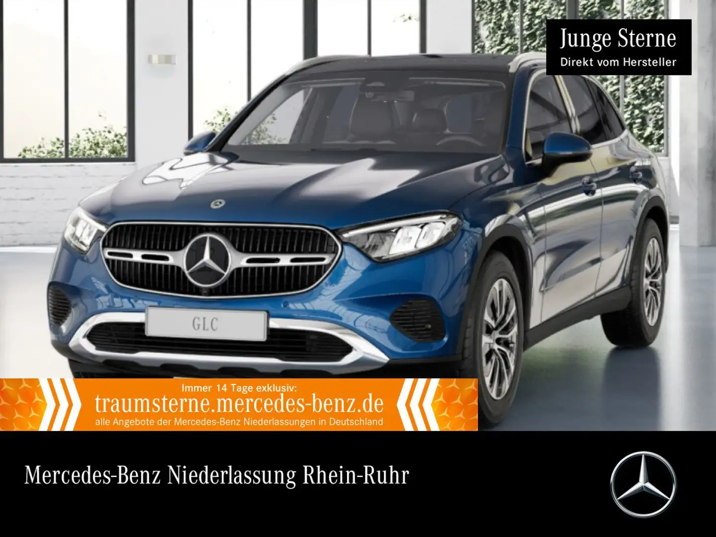 Mercedes-Benz GLC 200 4M AVANTG+PANO+AHK+LED+STHZG+KAMERA+TOTW Blau - 1