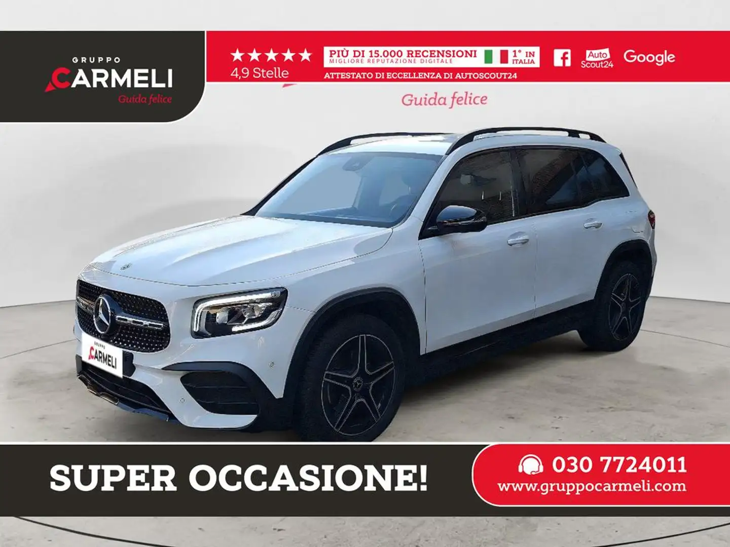 Mercedes-Benz GLB 180 d Premium AMG Wit - 1