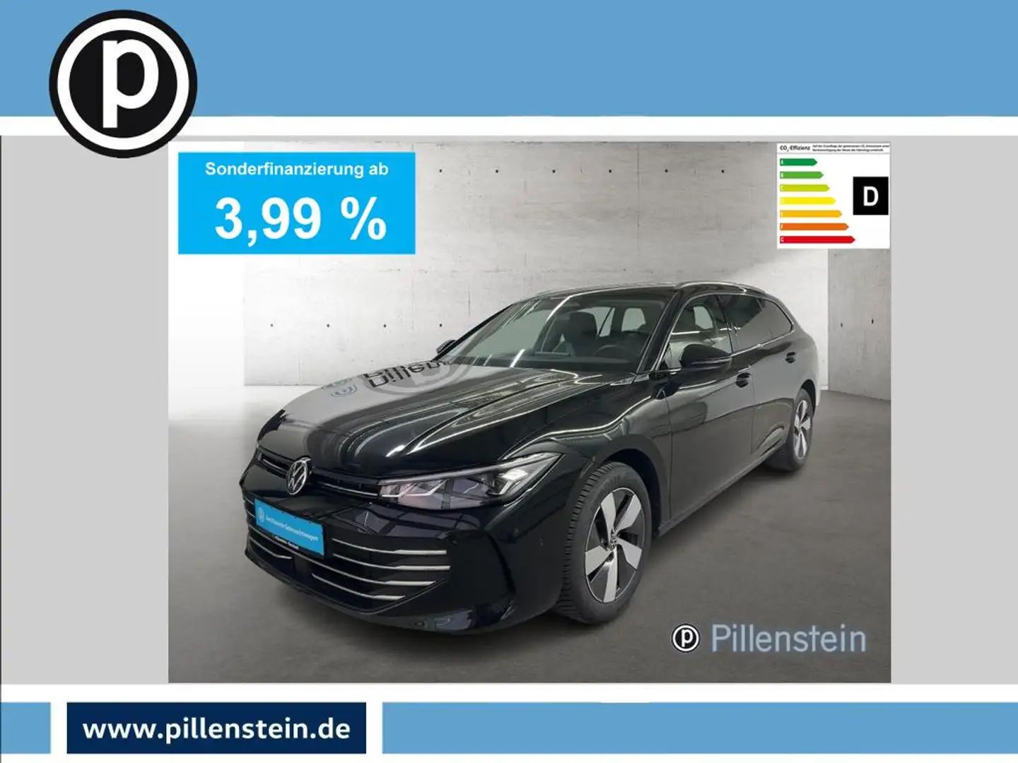 Volkswagen Passat eTSI DSG NAVI+AHK+AREA+17" Schwarz - 1