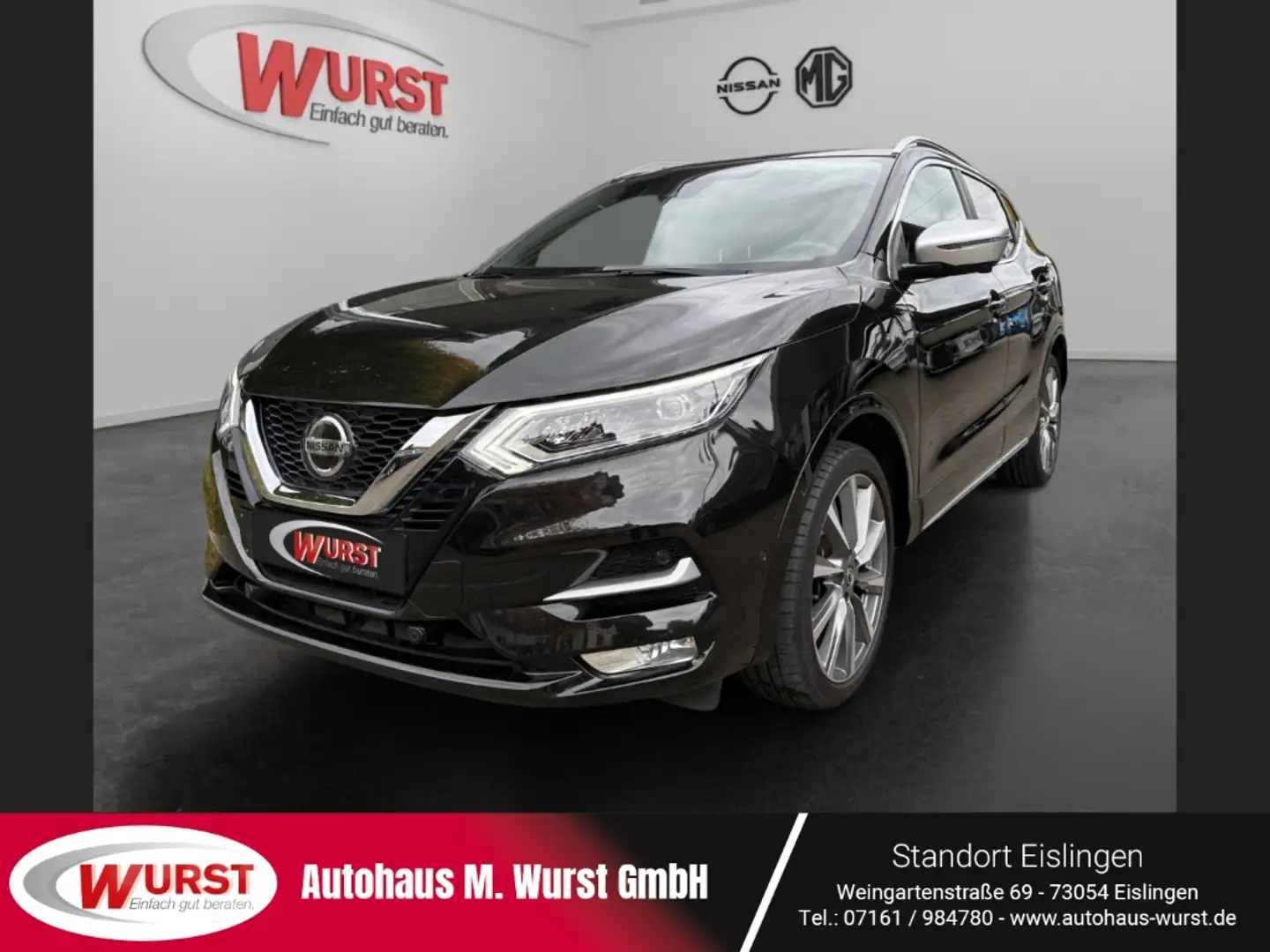 Nissan Qashqai Tekna+ 1.3 DIG-T DCT TEKNA Around View Bose Naviga Schwarz - 1