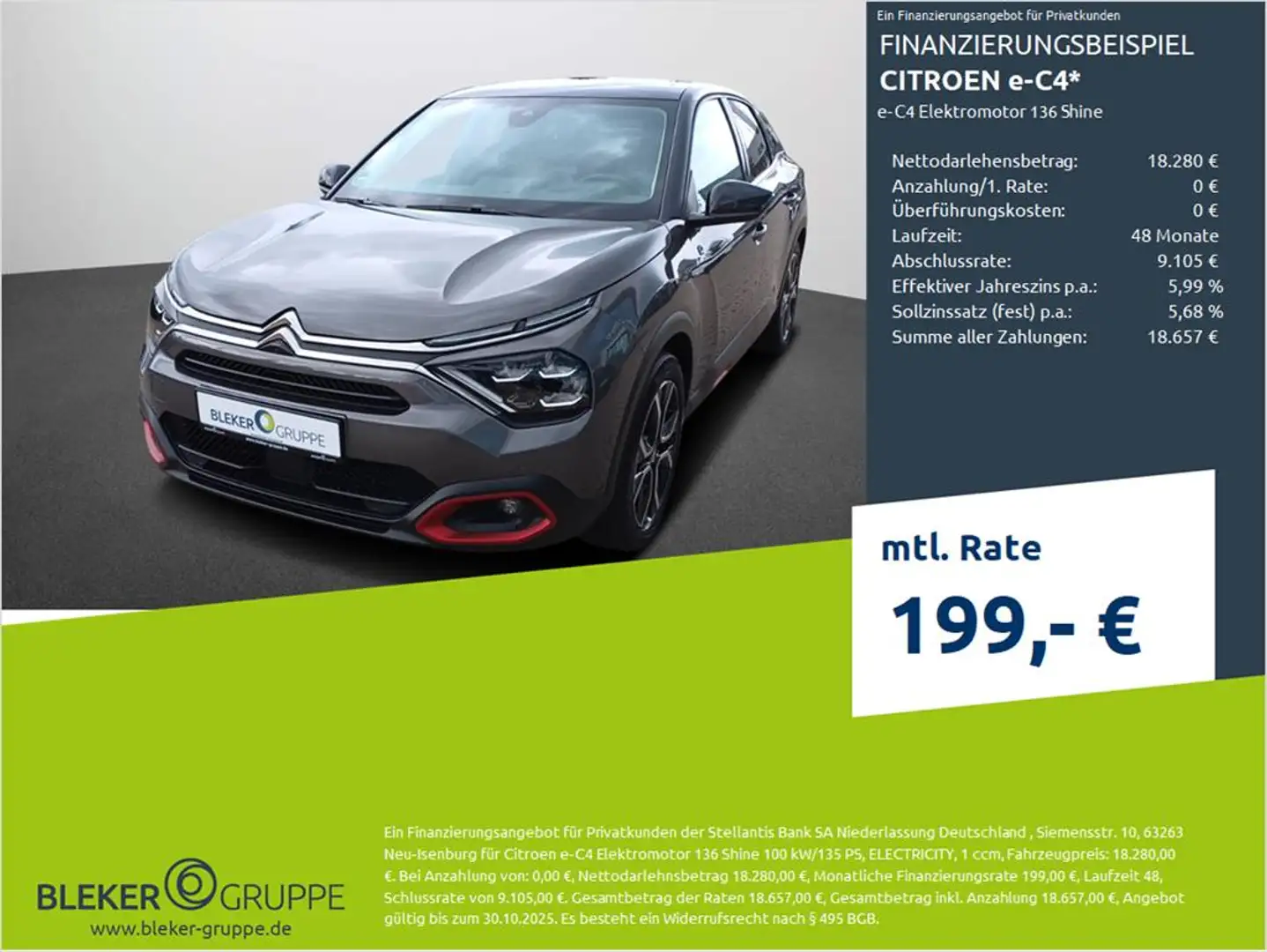 Citroen C4 C4 Lim. ë- Shine Grau - 1