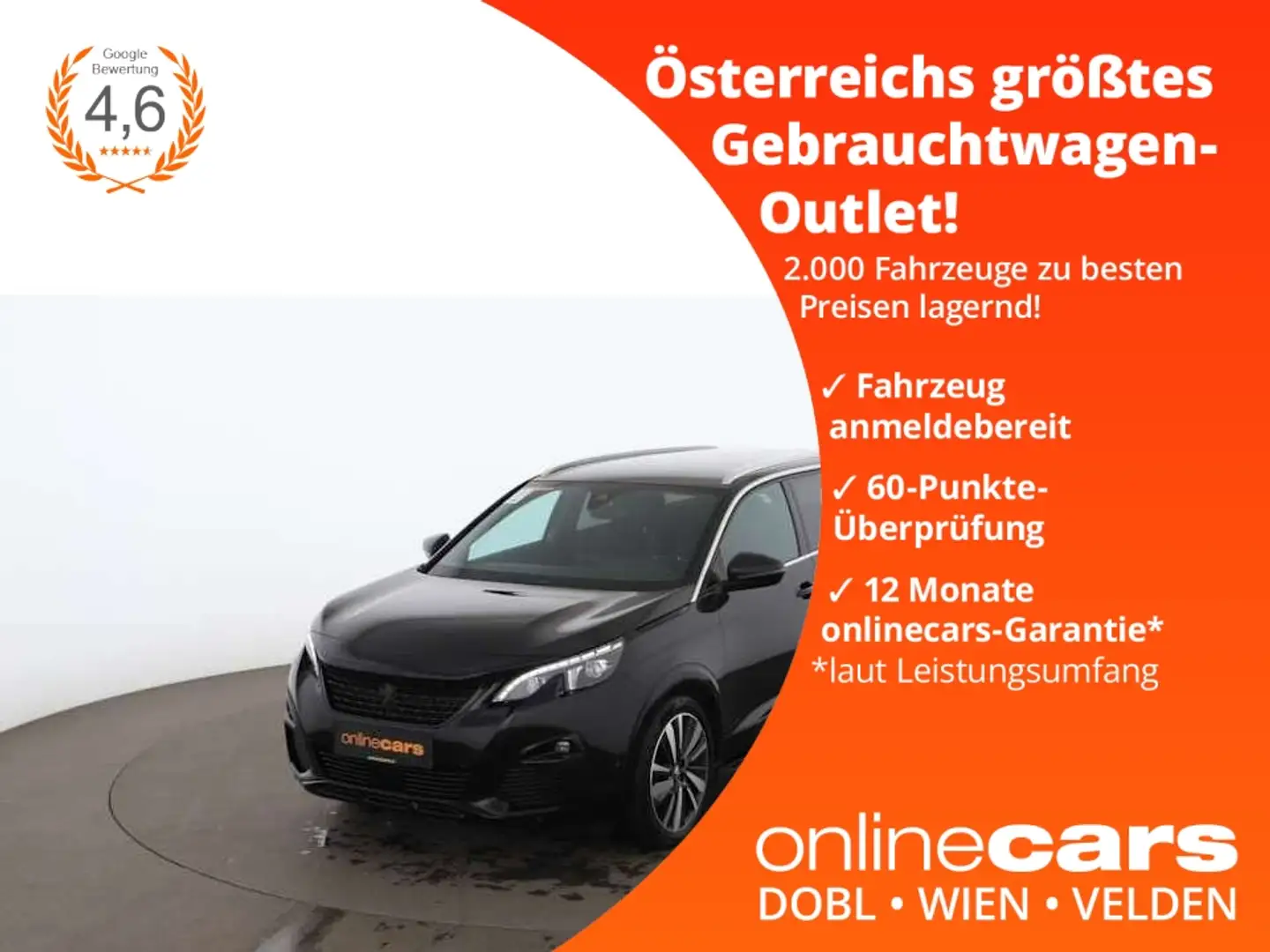 Peugeot 5008 2.0 BlueHDi 180 GT Aut 7-SITZER LED NAVI Чорний - 1