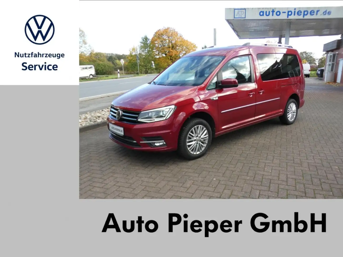Volkswagen Caddy Maxi TSI Highline DSG NAVI PARKLENK XENON Klima Rot - 1