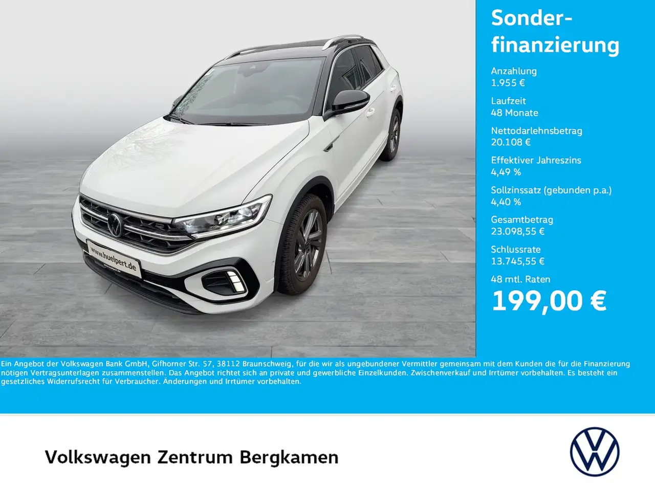 Volkswagen T-Roc 1.0 R-LINE CAM ACC NAVI LM17 LED+ CARPLAY