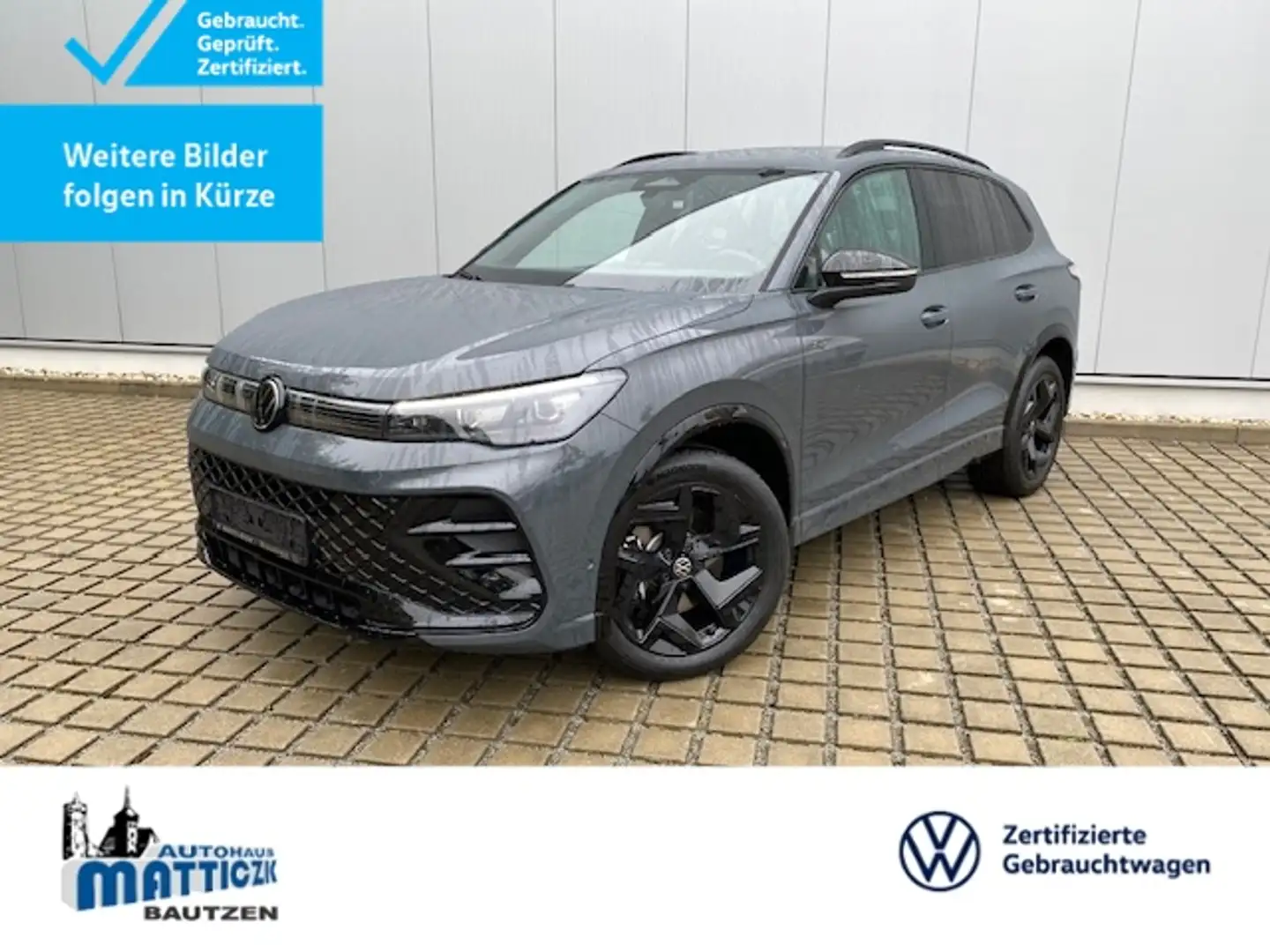 Volkswagen Tiguan 2.0 TDI DSG R-Line BLACK-STYLE/AHK/19-ZOLL/LED-PL Grau - 1