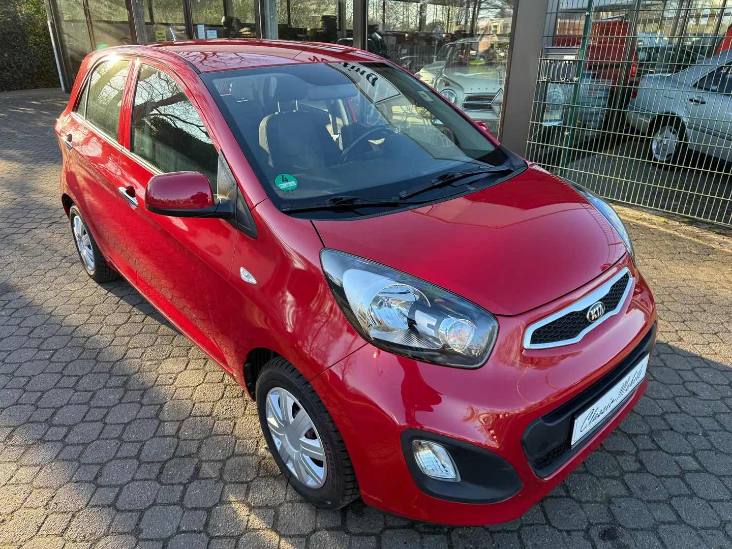 Kia Picanto 1.0 *nur 21 TKM*Scheckheft*HU neu*Klima*ZV+FB*eFH* Rot - 1