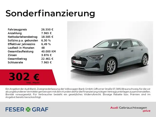 2025 Audi A3 in Grey for sale