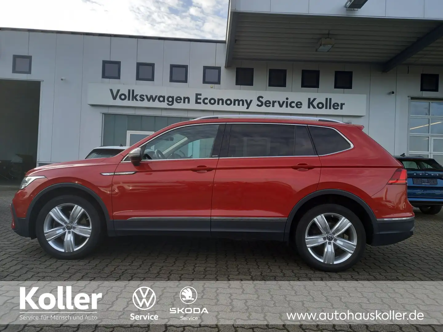 Volkswagen Tiguan Allspace Tiguan Allspace 2.0 TSI DSG 4MO Move AHK 7 Sitze Rot - 2