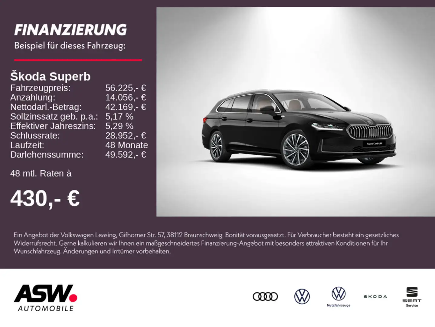 Skoda Superb Combi L&K 1,5 TSI iV 204PS DSG Pano AHK Grey - 1