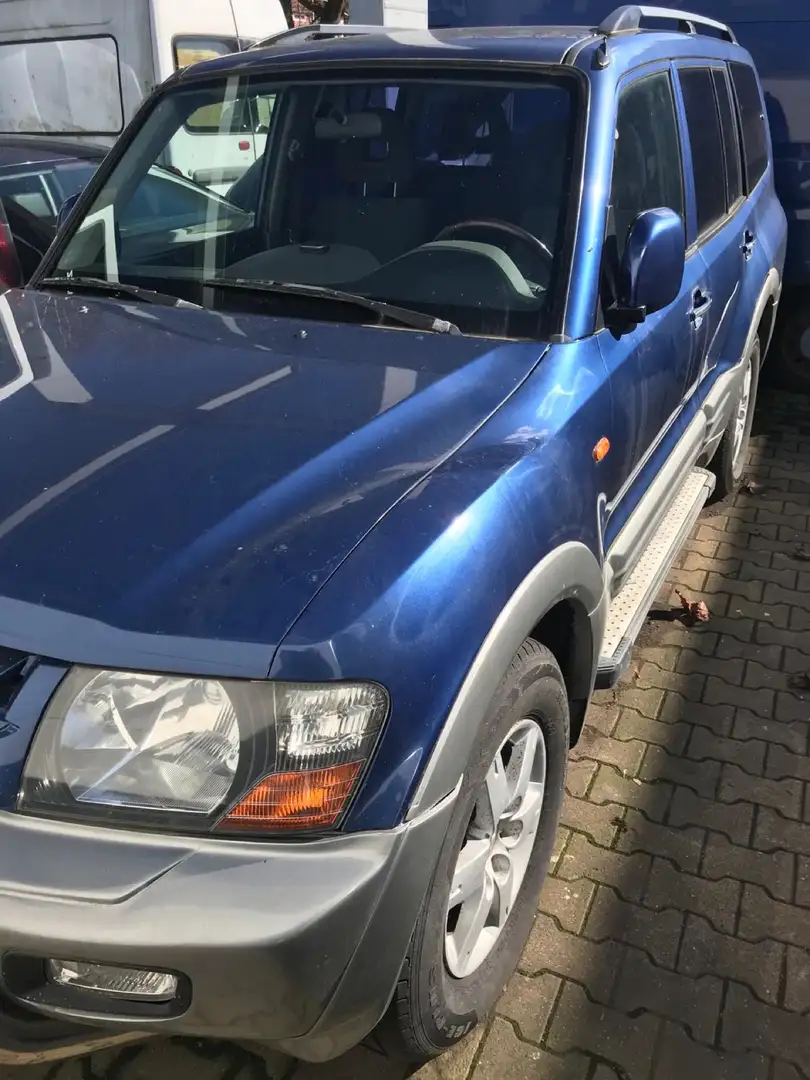 Mitsubishi Pajero 3.2 DI-D Elegance Lang 5 Tür Klima AHK Niebieski - 1