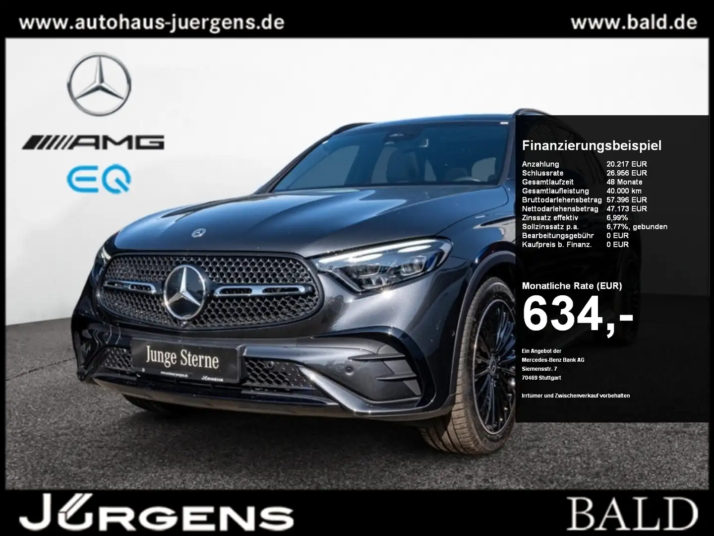 Mercedes-Benz GLC 300 4M AMG-Sport/Pano/Burm/AHK/Stdhz/Night Grijs - 1