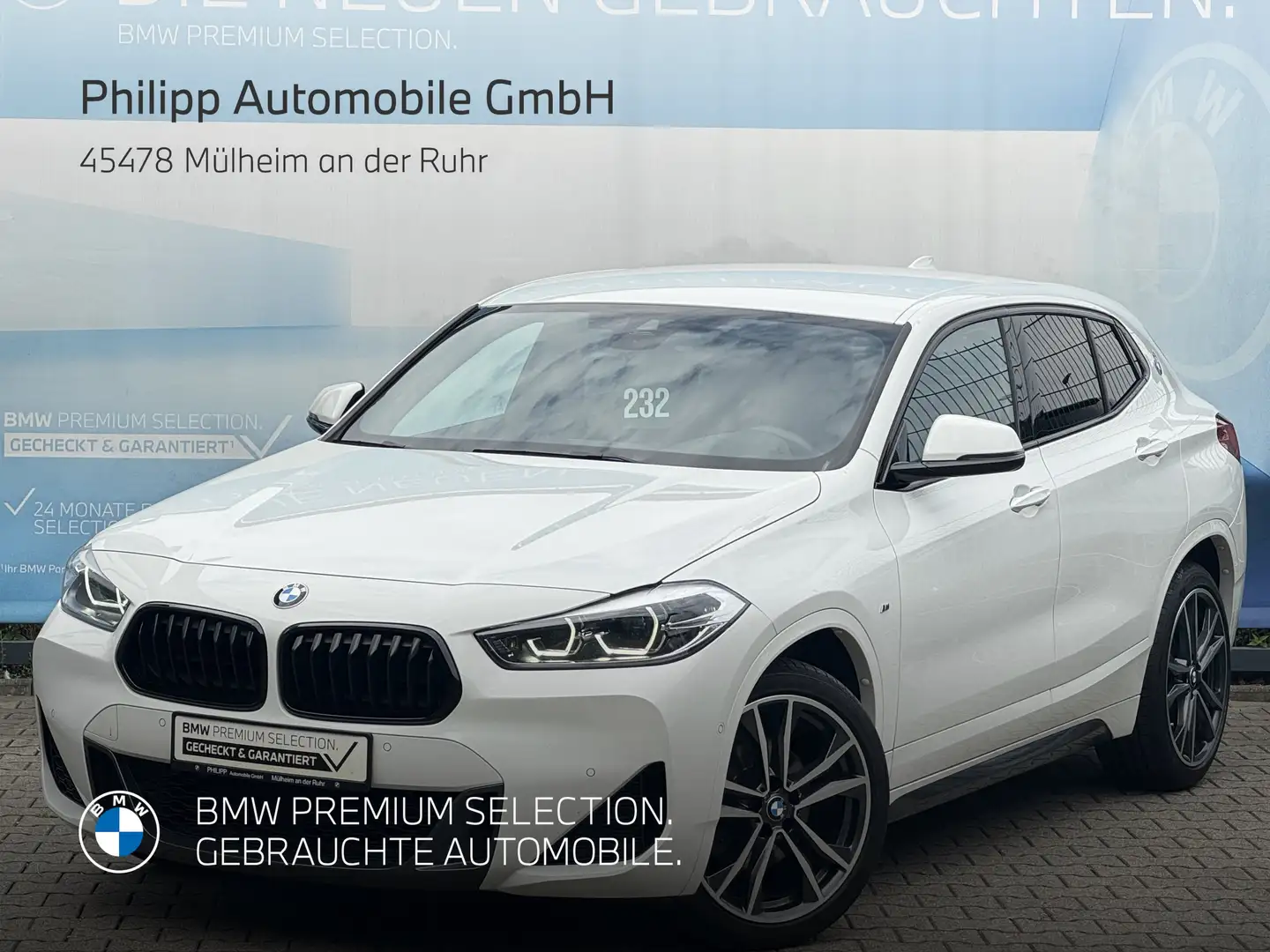 BMW X2 sDrive18i M Sport LED PA NAVI Autm.Heckl. SHZ Weiß - 1