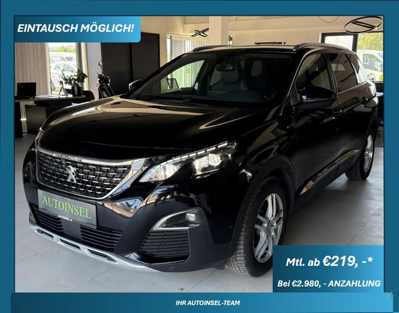 Peugeot 5008 GT-Line Aut. Чорний - 1
