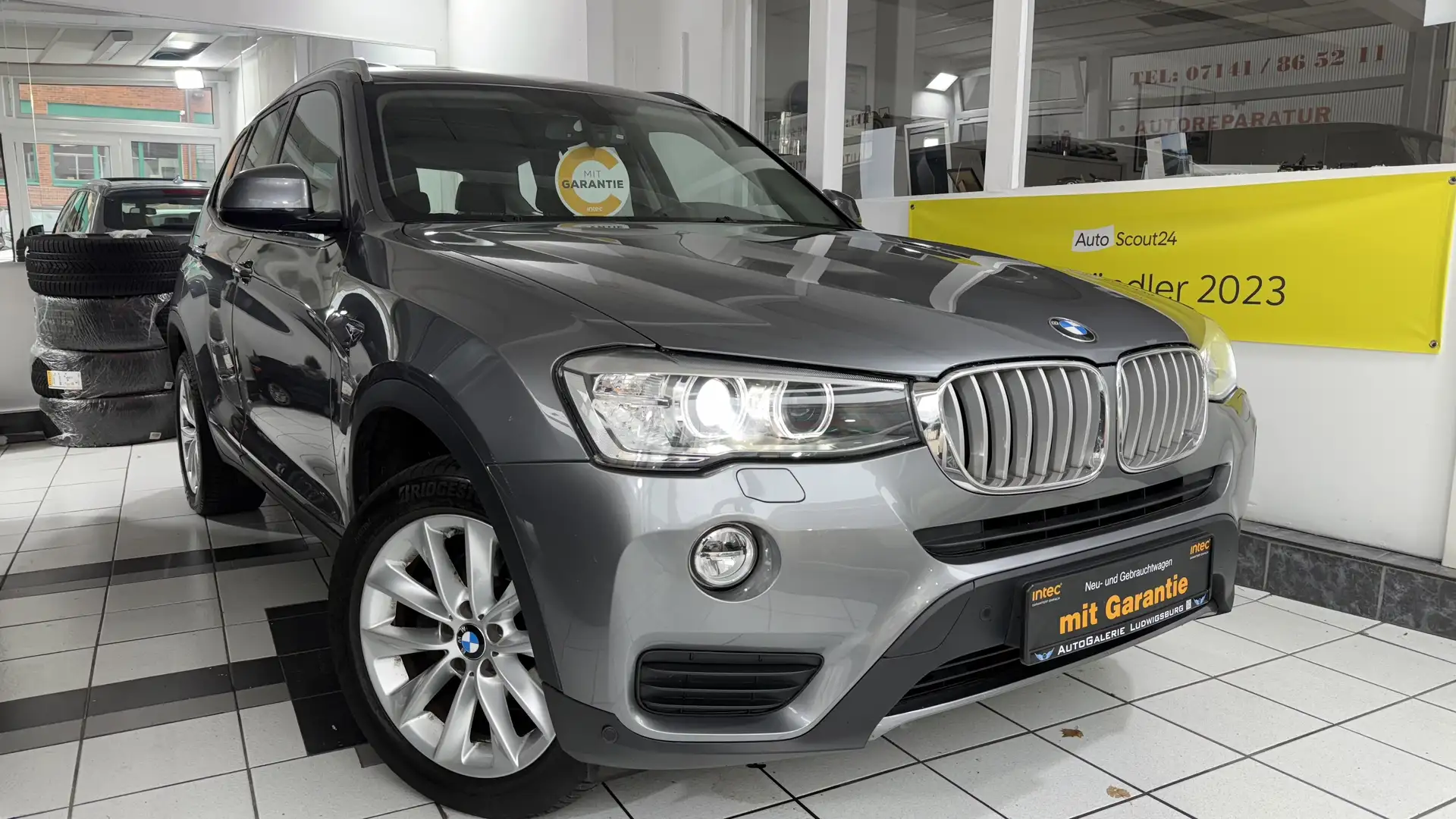 BMW X3 xDrive 30 d 1.HD PANO BI-XENON HEAD-UP H&K LEDER Gris - 1