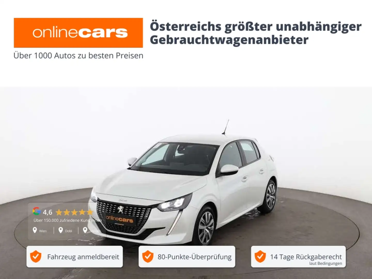 Peugeot 208 1.2 PureTech 75 LED NAVI ASSIST TEMPOMAT PDC Weiß - 1