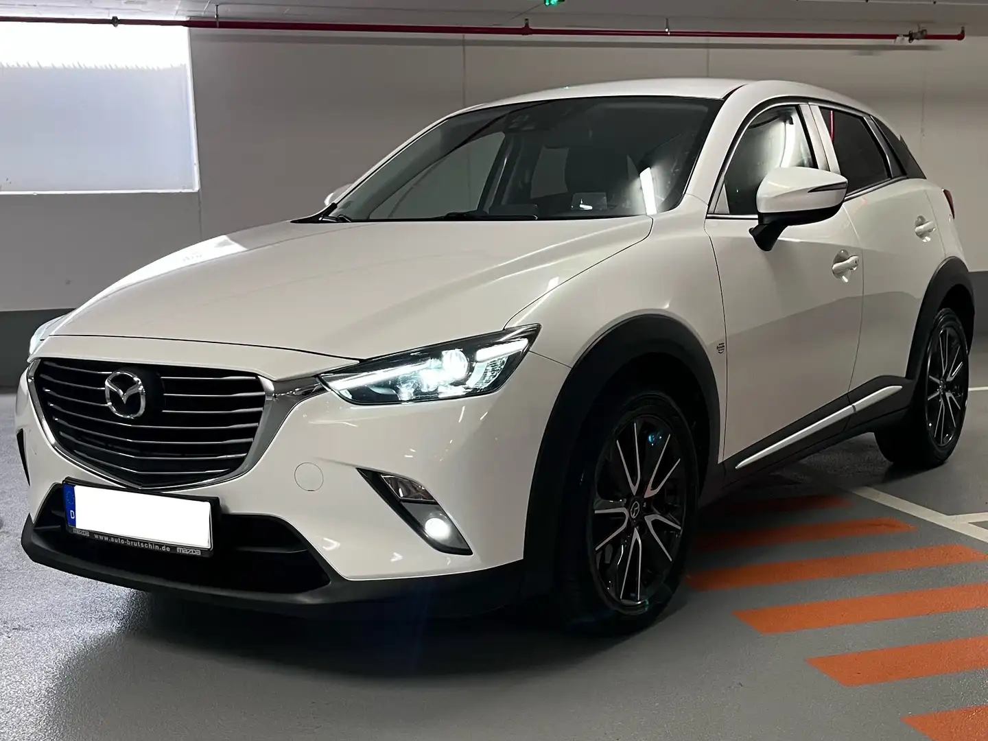 Mazda CX-3 SKYACTIV-D 105 FWD Sports-Line Head-Up Weiß - 1