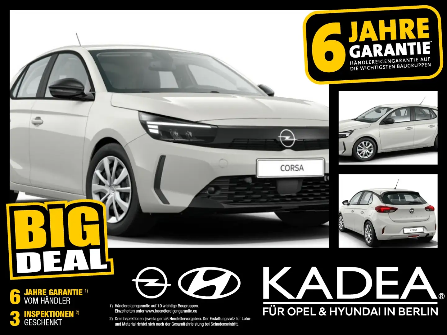 Opel Corsa F 1.2 Turbo KLIMA TEMPOMAT SPURHALTE Weiß - 1