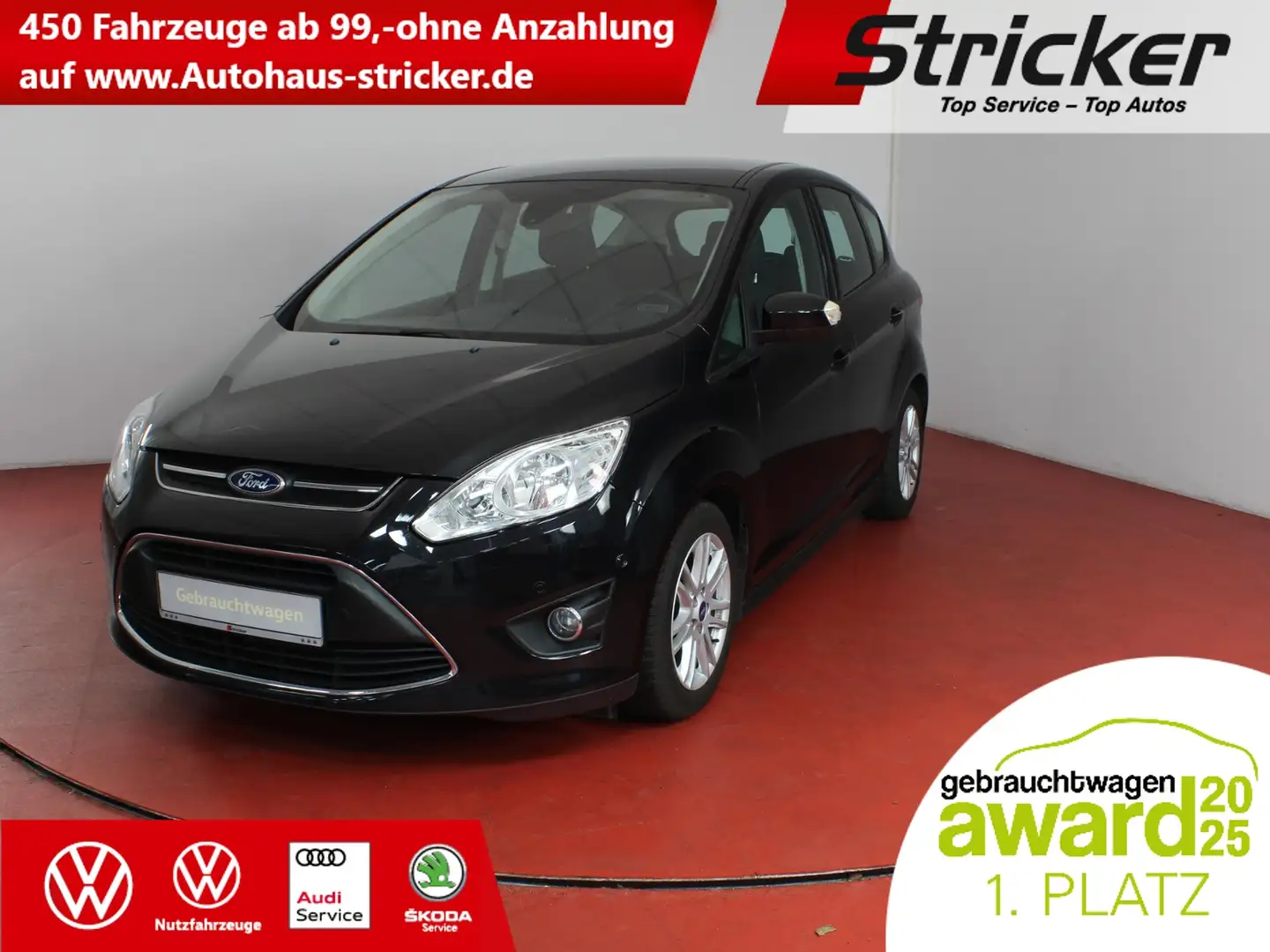 Ford C-Max Champions Edition 1.0L GTDI TÜV bis 11/27 PDC Sit Zwart - 1