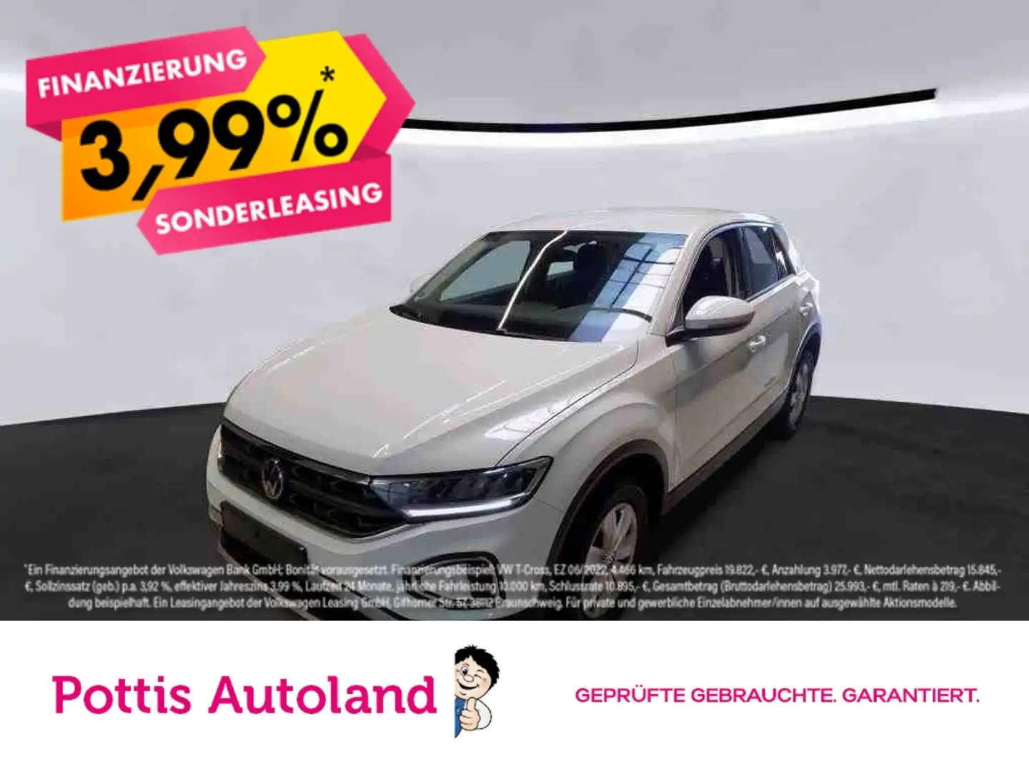 Volkswagen T-Roc 1.0 TSI LED PDC DAB+ KLIMA Weiß - 1