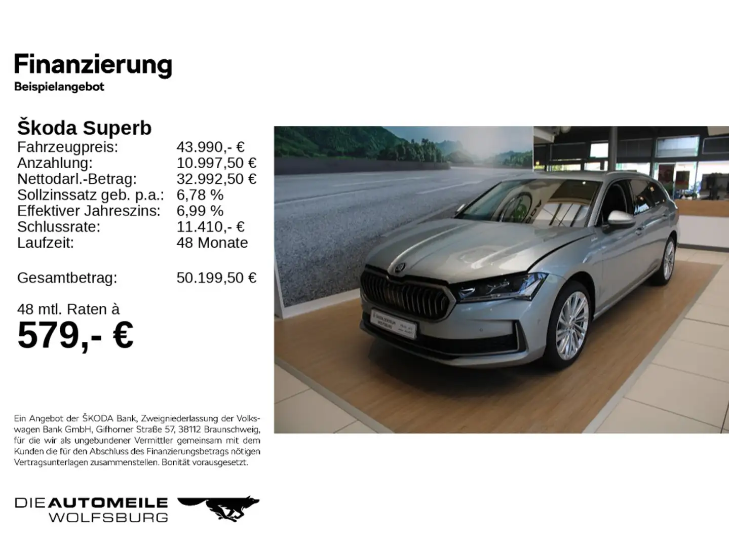 Skoda Superb Combi 2.0 TDI 110kW L&K Standheizung/AHK/ Silber - 2