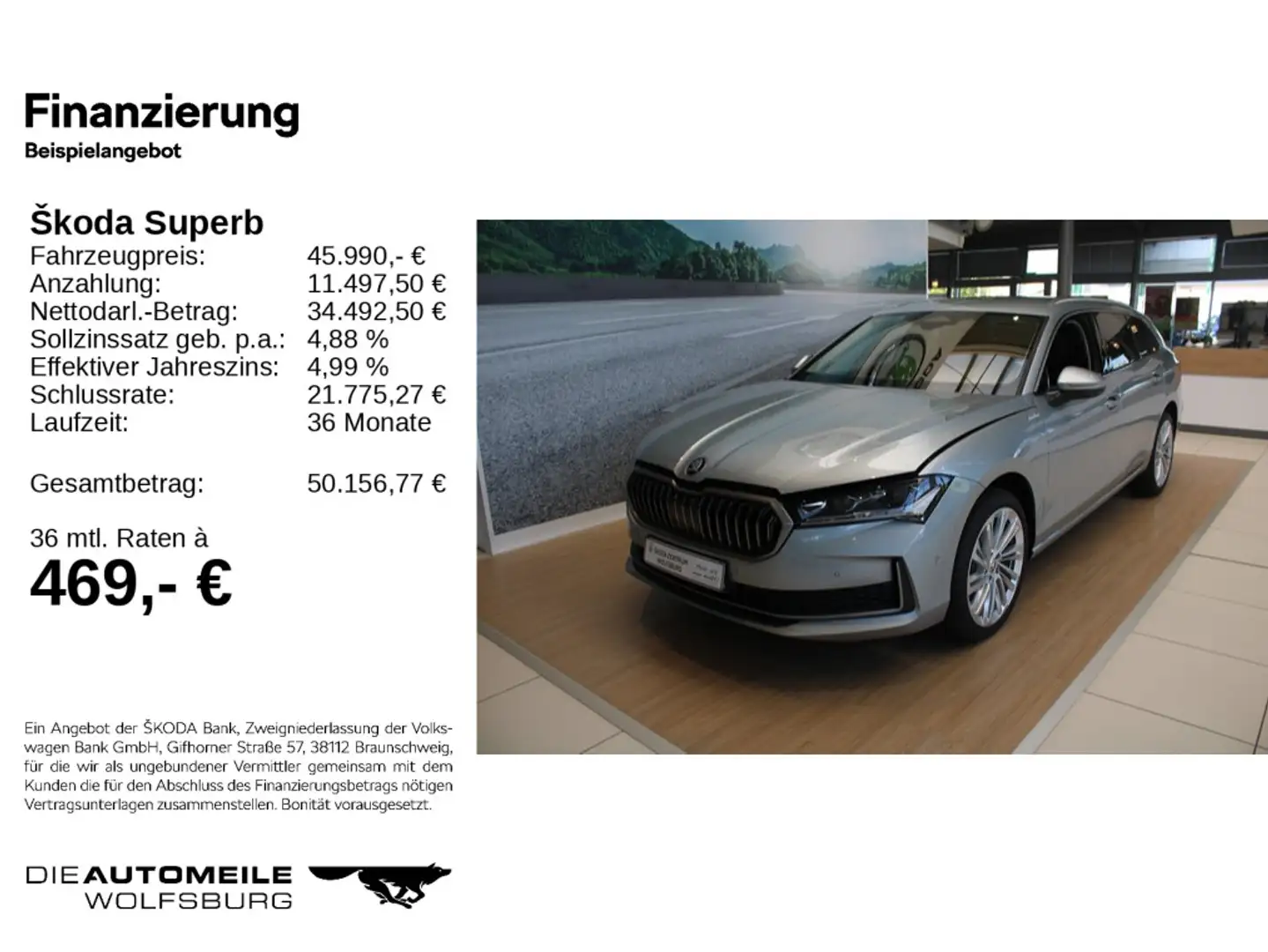 Skoda Superb Combi 2.0 TDI 110kW L&K Standheizung/AHK/ Silber - 2
