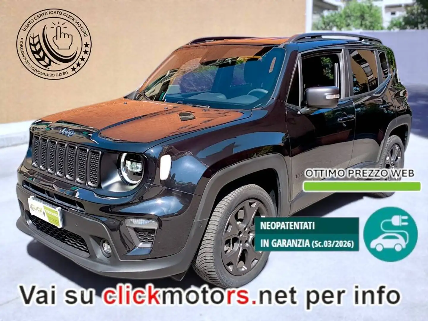 Jeep Renegade Renegade 2021 - 1.3 t4 phev 80th Ani-sary 4xe at6 Noir - 1