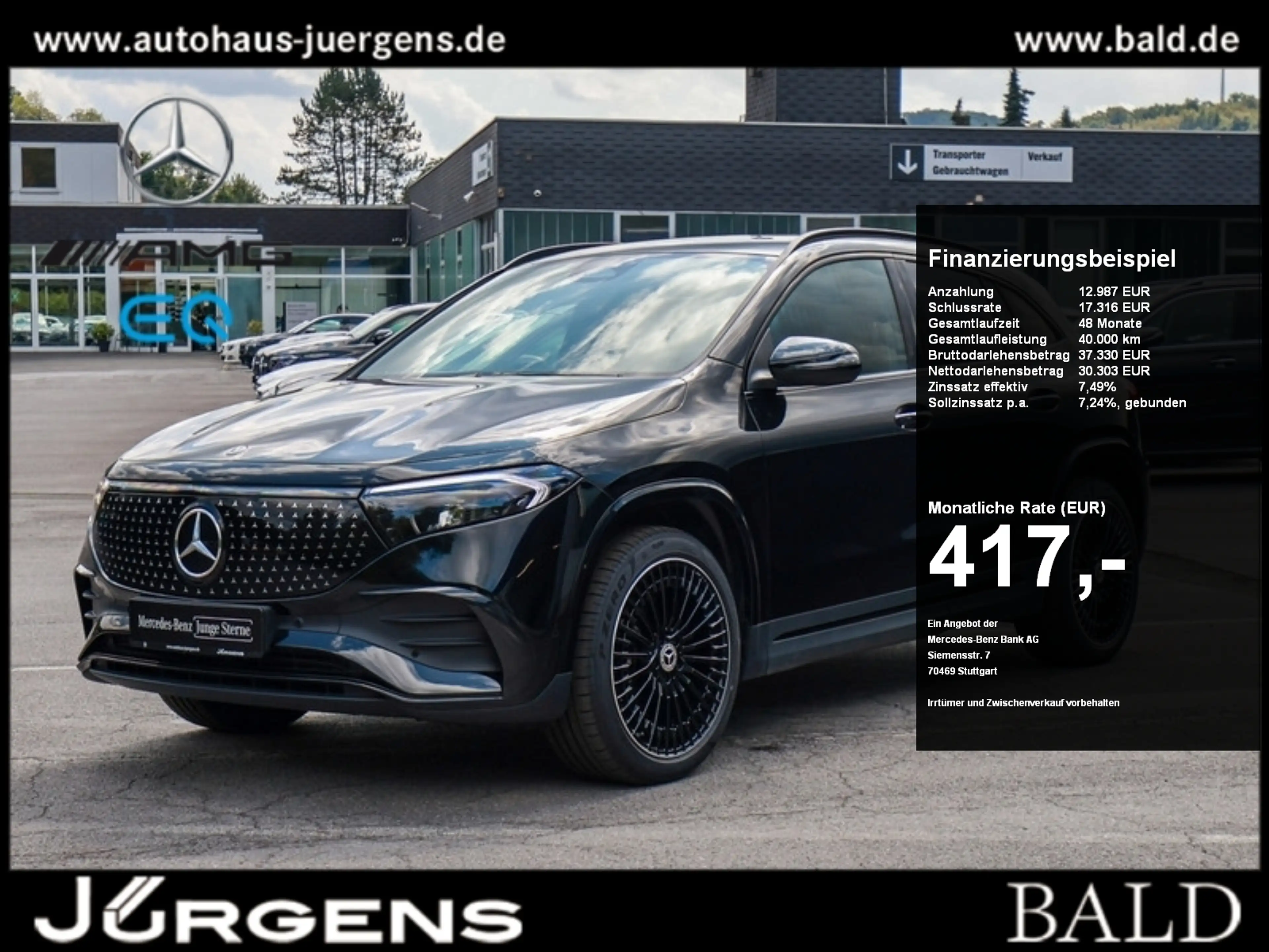 Mercedes-Benz EQA 300 4M AMG-Sport/LED/Cam/Burm/Totw/Night/20