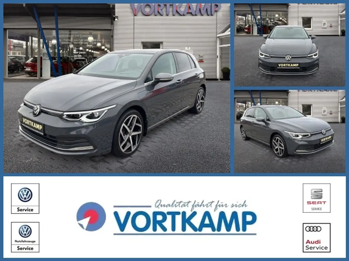 Volkswagen Golf VIII Style eHybrid Pano/AHK/StdHzg/IQLight Grau - 1