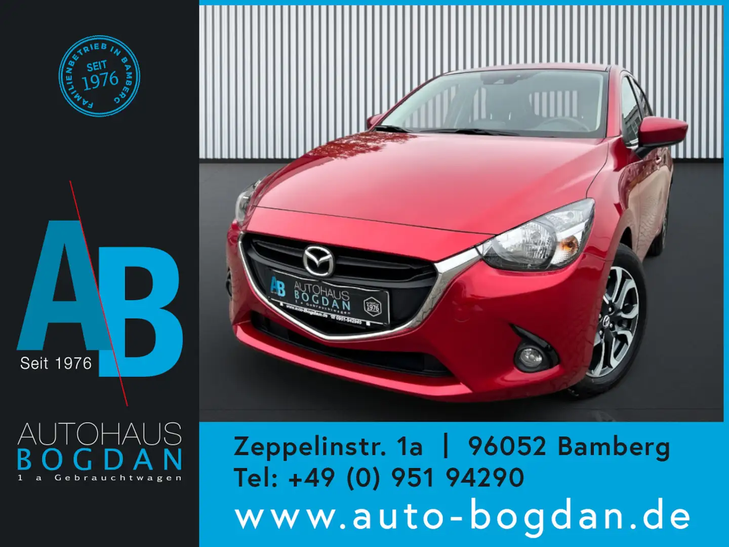 Mazda 2 Nakama Navi*Tempomat*PDC*SHZ*Alu Rot - 1