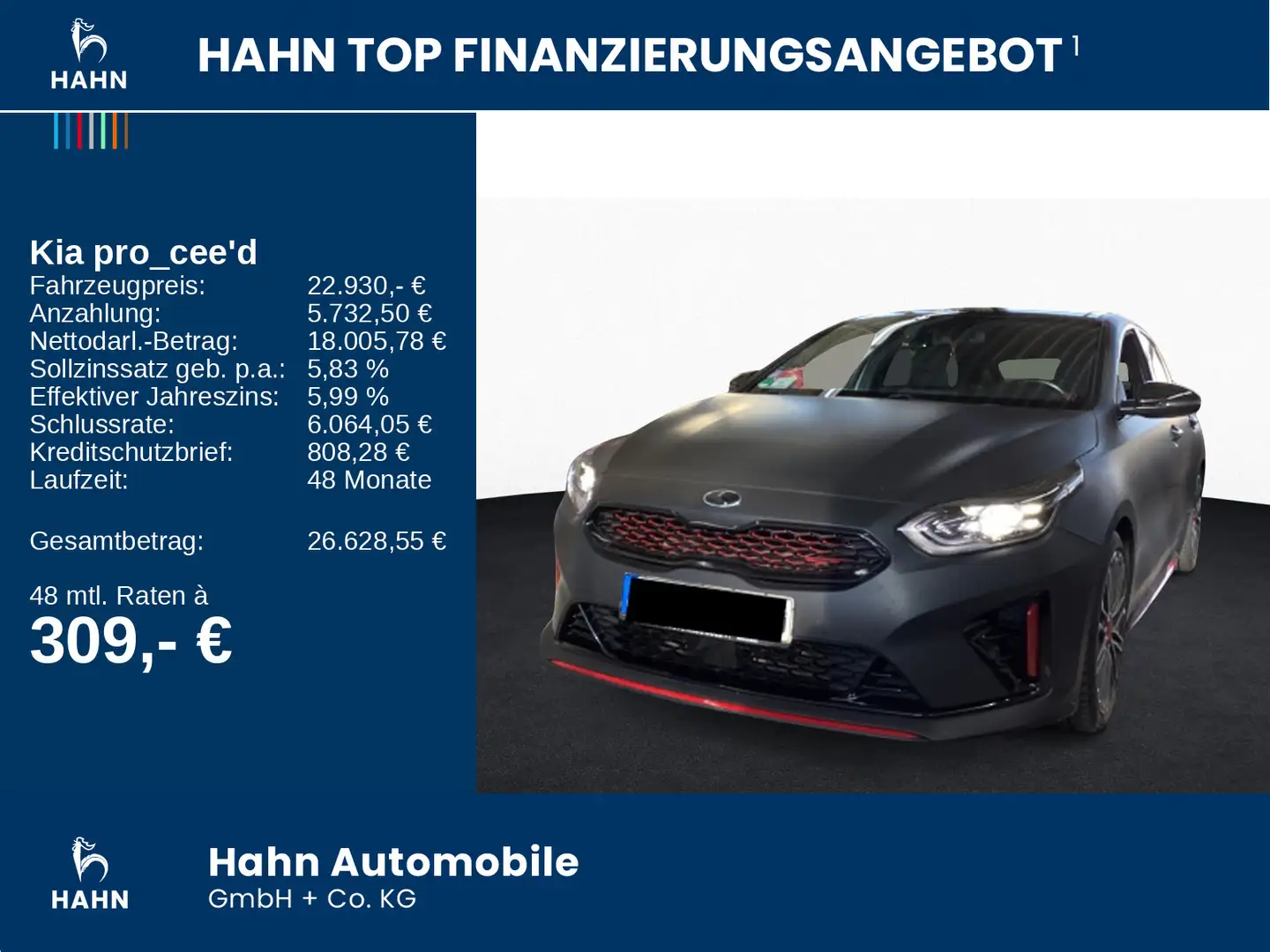 Kia ProCeed / pro_cee'd Proceed GT 1.6T-GDI DCT Navi JBL Sitzh Einparkh Weiß - 2