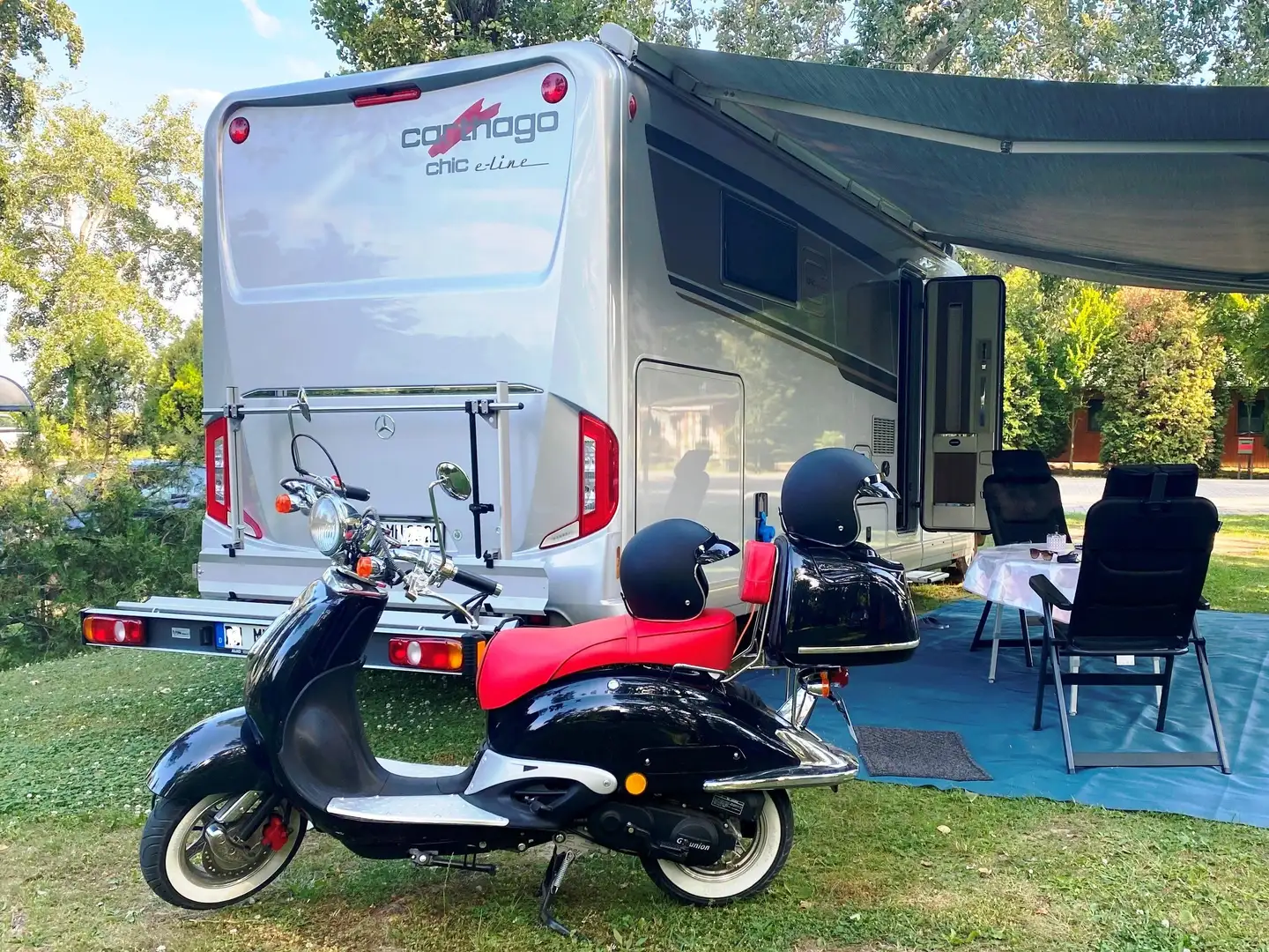 Caravans-Wohnm Carthago Chic e- line 51 QB DA Argent - 1