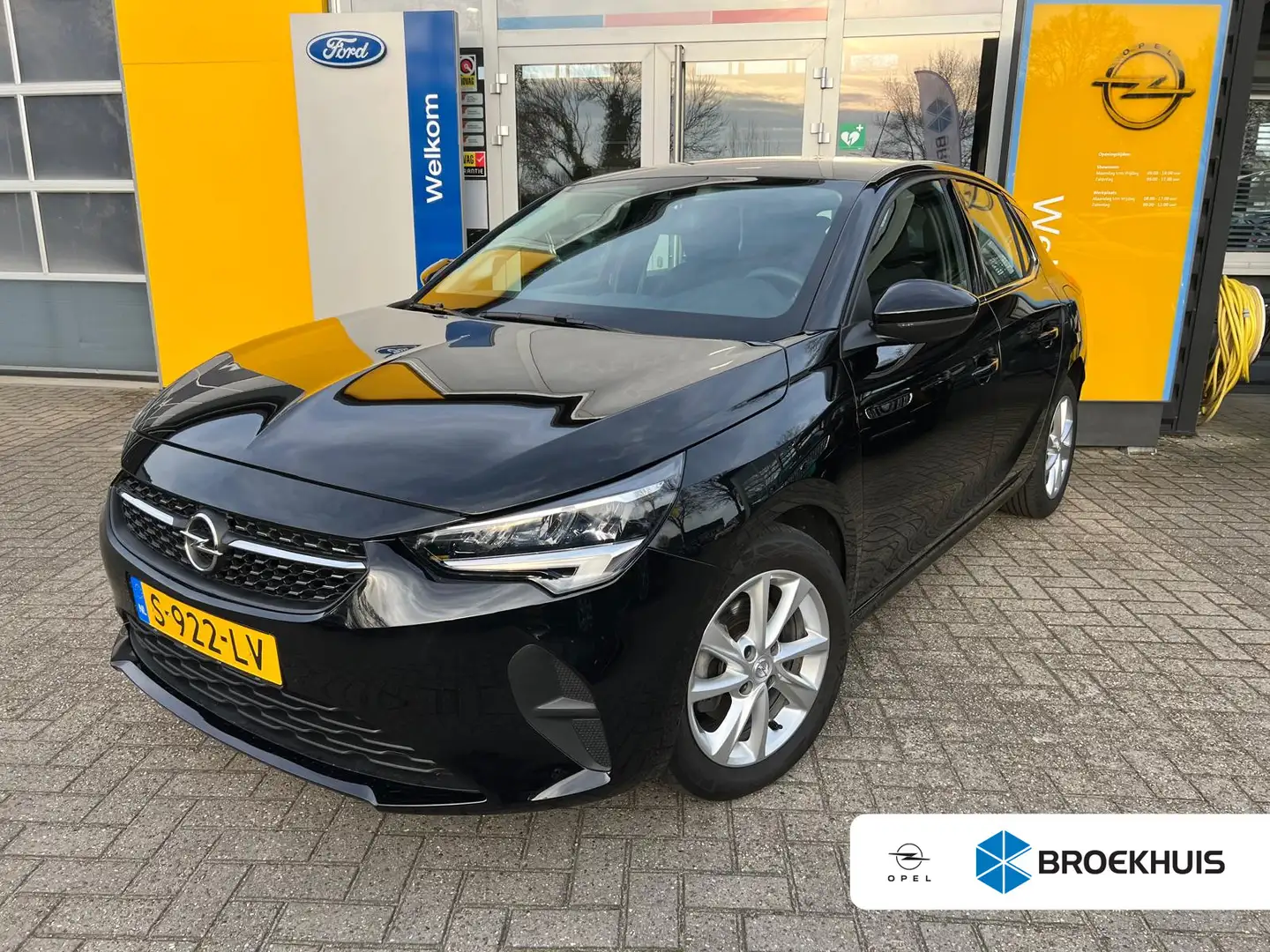 Opel Corsa 1.2 100PK Elegance | APPLE CARPLAY/ANDROID AUTO| C Zwart - 1