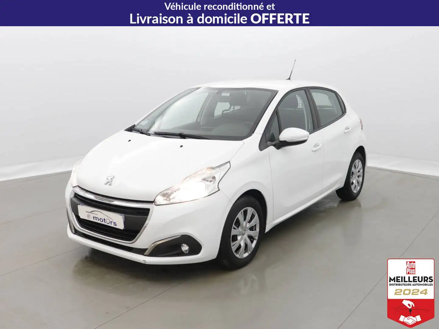 Peugeot 208 Puretech 82 Premium Pack 2Pl +PDC AR Blanc - 1