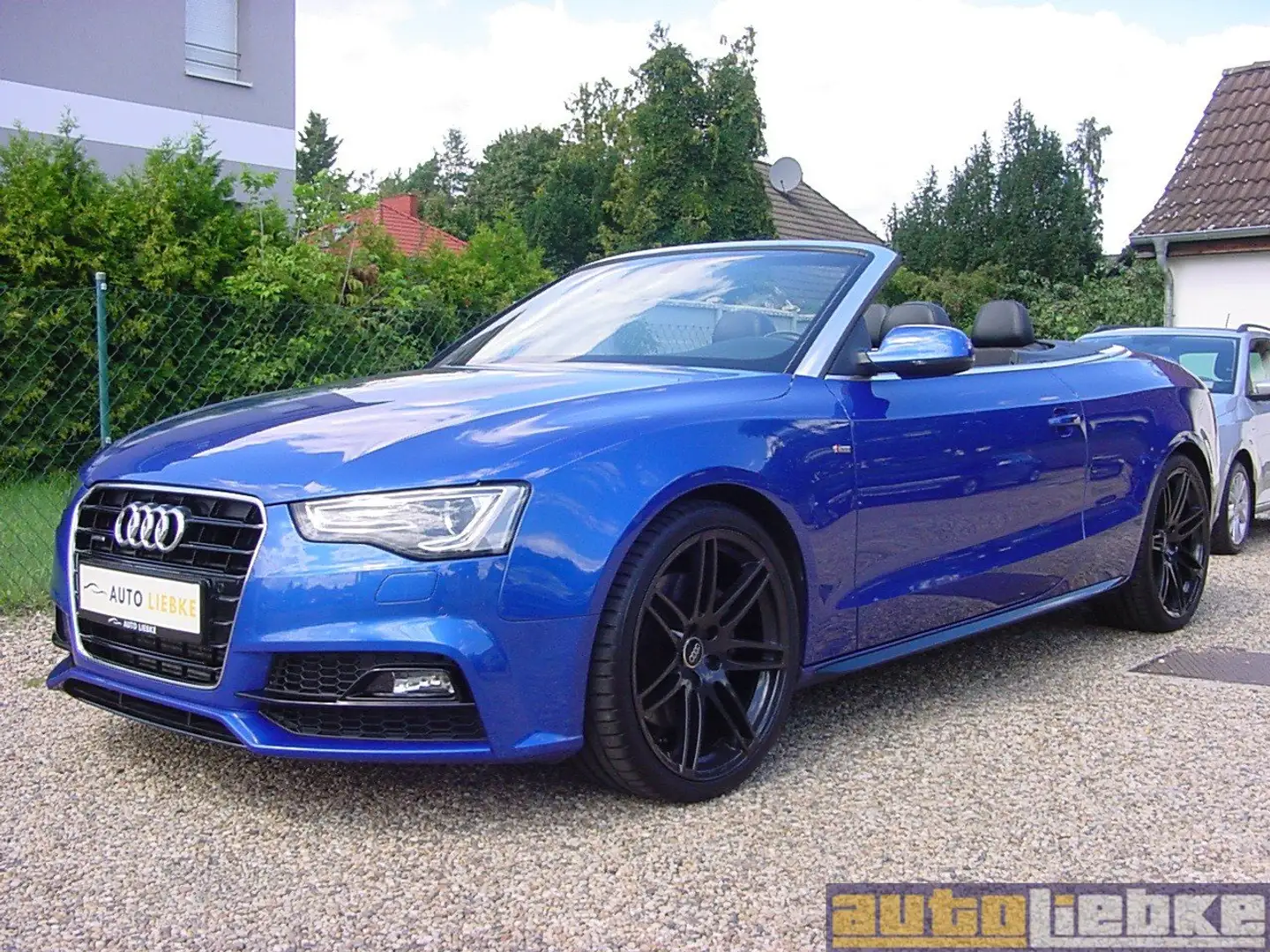 Audi A5 CABRIO TDI QUATTRO AUT,S-LINE,ACC,XEN,B&O,LEDER,BT Bleu - 1